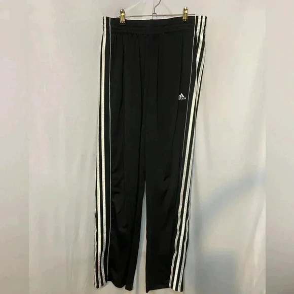 Adidas Men’s Black Athletic Sweat Track Pants Size medium - Picture 1 of 3